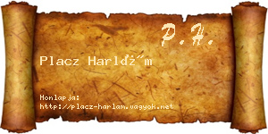 Placz Harlám névjegykártya